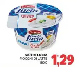 Eté Santa lucia fiocchi di latte offerta
