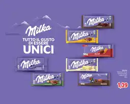 Eté Milka Tavoletta di cioccolato vari gusti offerta