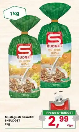 Despar Müsli gusti assortiti S-BUDGET offerta