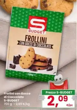 Despar Frollini con Gocce di Cioccolato S-Budget offerta