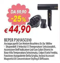 Galassia BEPER Asciugacapelli offerta