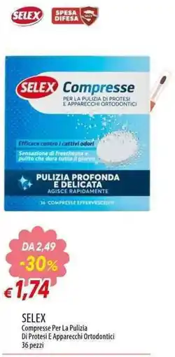 Galassia SELEX Comprese Per La Pulizia Di Protesi E Apparecchi Ortodontici offerta