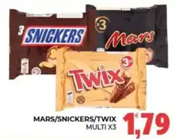 Eté Mars/Snickers/Twix offerta