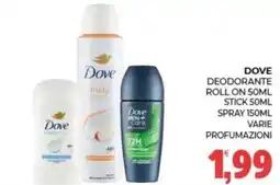 Eté Dove deodorante offerta