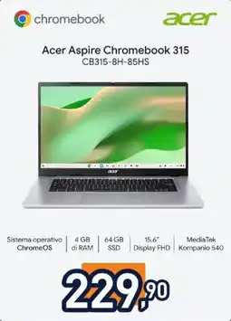 Unieuro Acer Aspire Chromebook 315 offerta