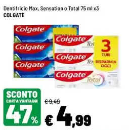 Iper La Grande Dentifricio Max, Sensation o Total offerta