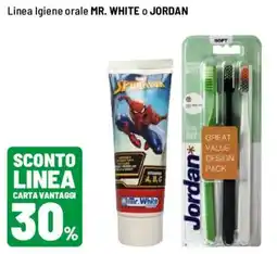 Iper La Grande Linea Igiene orale MR. WHITE o JORDAN offerta