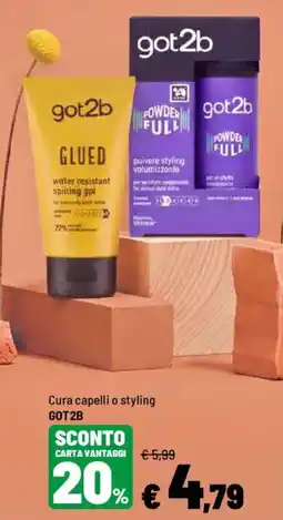 Iper La Grande Cura capelli o styling GOT2B offerta