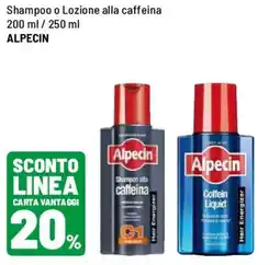 Iper La Grande Shampoo o Lozione alla caffeina Alpecin offerta