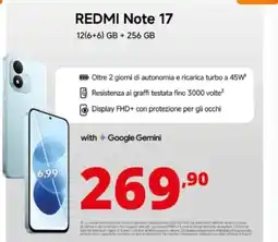 Comet Redmi Note 17 offerta
