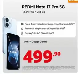 Comet Redmi Note 17 Pro 5G offerta