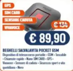 Vantaggi Sottocasa Beghelli Salvalavita Pocket GSM offerta