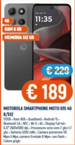 Vantaggi Sottocasa Motorola Smartphone Moto G15 4G offerta