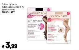 Iper La Grande Collant My Secret Golden Lady offerta