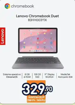 Unieuro Lenovo Chromebook Duet offerta