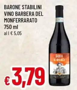 Famila Superstore Barone Stabilini Vino Barbera del Monferrato offerta