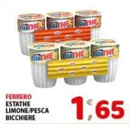 Mio Market Ferrero ESTATHE Limone/Pesca Bicchiere offerta