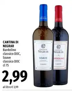 Famila Market Cantina di Negrar Soave classico DOC offerta