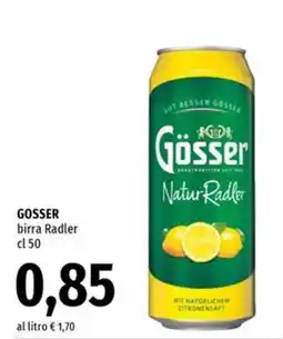 Famila Market Gosser birra Radler offerta