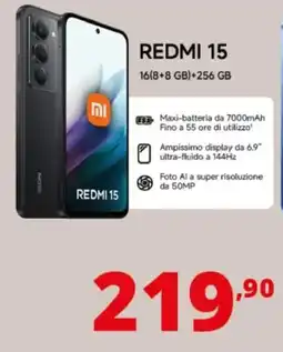 Comet Redmi 15 offerta