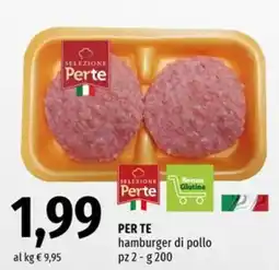 Famila Market Selezione Perte hamburger di pollo offerta