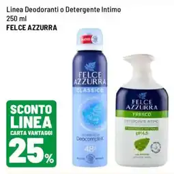 Iper La Grande Deodorante o Detergente Intimo Felce Azzurra offerta