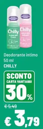 Iper La Grande Deodorante intimo CHILLY offerta