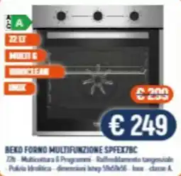Vantaggi Sottocasa Beko forno multifunzione SPFEX7BC offerta