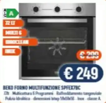 Beko forno multifunzione SPFEX7BC