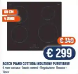 Vantaggi Sottocasa Bosch piano cottura induzione offerta
