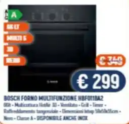Vantaggi Sottocasa Bosch forno multifunzione offerta