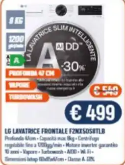 Vantaggi Sottocasa LG Lavatrice Frontale F2NX50S8TLB offerta