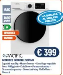 Vantaggi Sottocasa Pacific lavatrice frontale sp9140i offerta