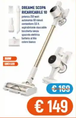 Vantaggi Sottocasa Dreame scopa ricaricabile 10 offerta