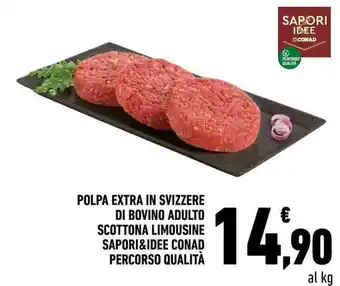 Polpa extra in svizzere di bovino adulto scottona limousine