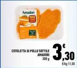 Conad Cotoletta di pollo sottile Amadori offerta