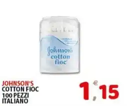 Premium Supermercati Johnson's cotton fioc offerta
