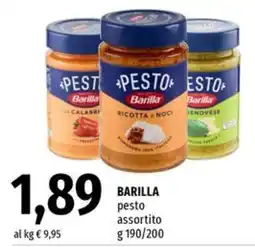 Famila Market Barilla pesto assortito offerta