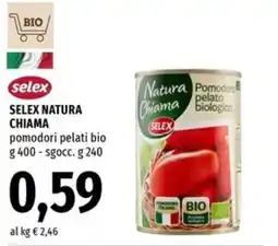 Famila Market Selex Natura Chiama pomodori pelati bio offerta