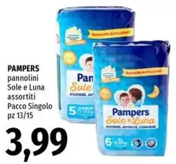Famila Market Pampers pannolini Sole e Luna assortiti offerta