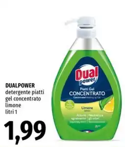 Famila Market Dual power detergente piatti gel concentrato offerta
