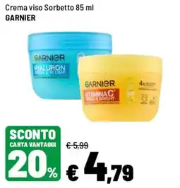 Iper La Grande Crema viso Sorbetto Garnier offerta
