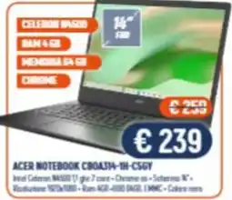 Vantaggi Sottocasa Acer Notebook C80A314-1H-CSGY offerta