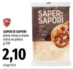 Famila Market Saper di sapori pinsa stesa a mano offerta