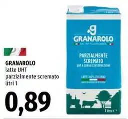 Famila Market Granarolo latte UHT parzialmente scremato offerta