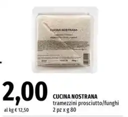 Famila Market Cucina nostrana tramezzini prosciutto/funghi offerta