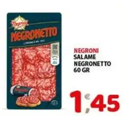 Mio Market Negroni salame negronetto offerta
