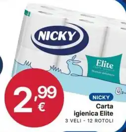 Ingroshop Nicky carta igienica elite offerta