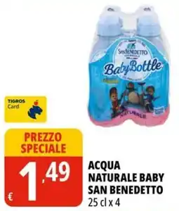 Tigros Acqua naturale baby San Benedetto offerta