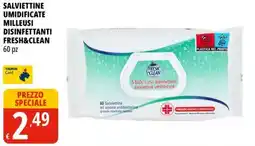 Tigros Salviettine umidificate milleusi disinfettanti fresh&clean offerta